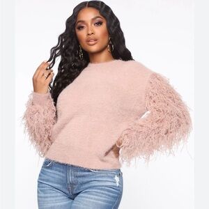 FASHIONNOVA | Cloudy skies fuzzy sweater - pink